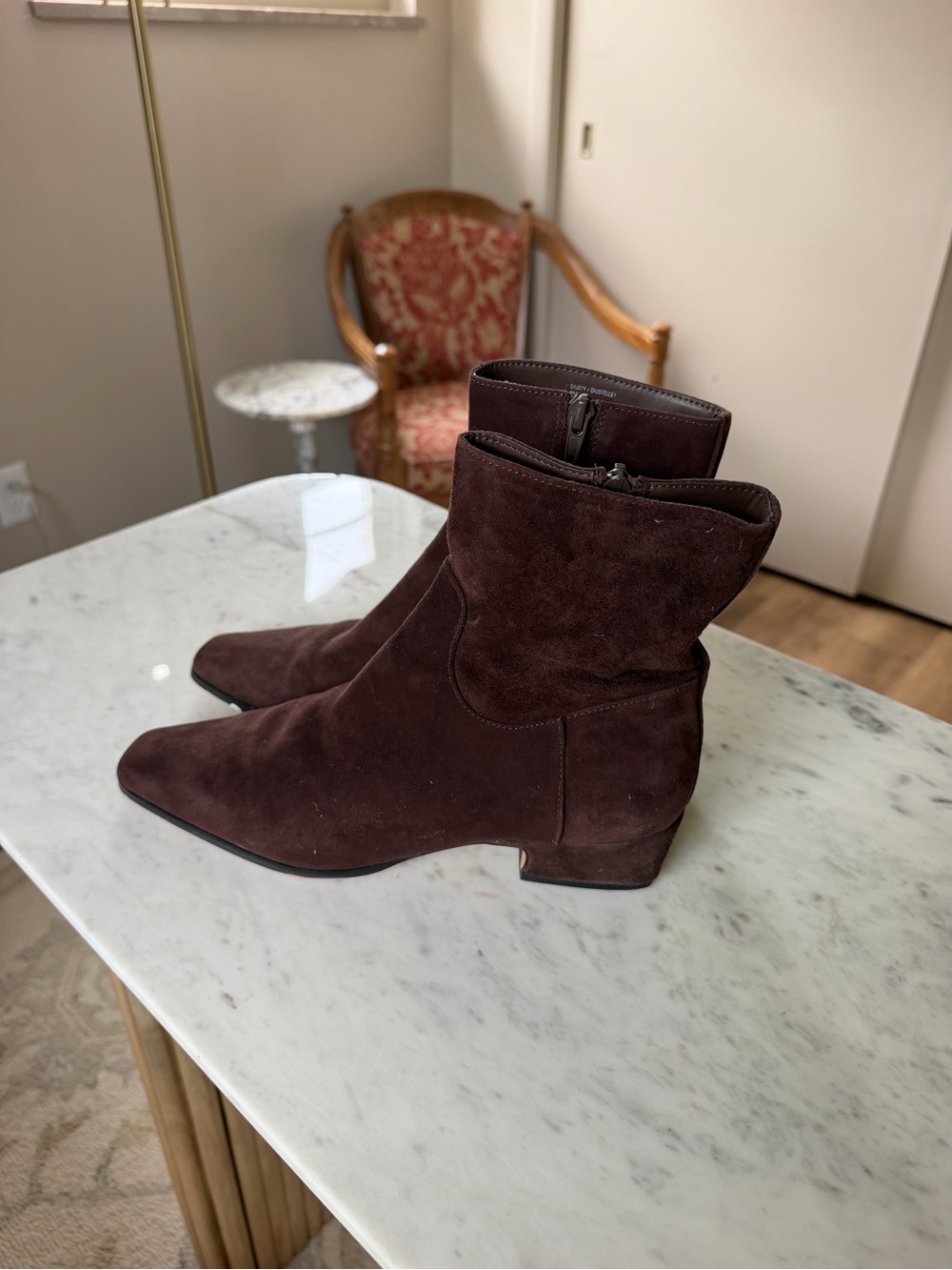 Steve Madden Women's Dark Brown Suede Pointed Ankle Booties